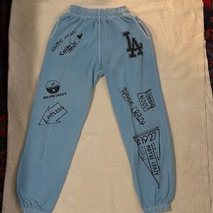 LA Blue Graphic Women's Joggers